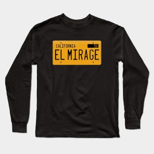 El Mirage California Yellow License Plate Long Sleeve T-Shirt